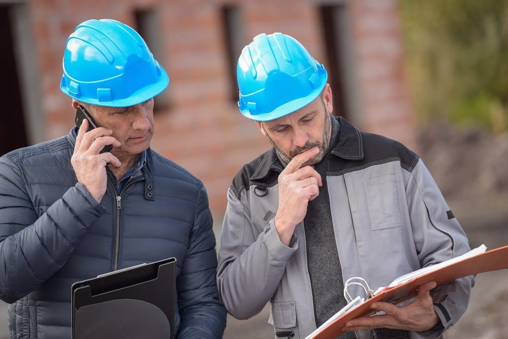 Professional contractor and planning concept